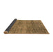 Sideview of Abstract Brown Modern Rug, abs4765brn