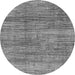 Round Abstract Gray Modern Rug, abs4765gry