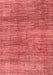 Abstract Red Modern Area Rugs