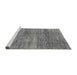 Sideview of Machine Washable Abstract Gray Modern Rug, wshabs4765gry