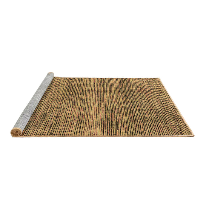 Sideview of Machine Washable Abstract Brown Modern Rug, wshabs4765brn