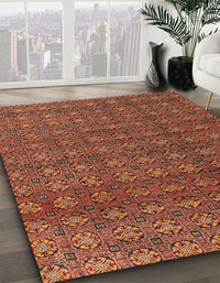 Abstract Orange Modern Rug, abs4766