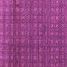 Square Machine Washable Abstract Purple Modern Area Rugs, wshabs4766pur