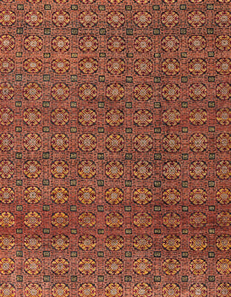 Machine Washable Abstract Orange Rug, wshabs4766