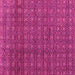 Square Machine Washable Abstract Pink Modern Rug, wshabs4766pnk