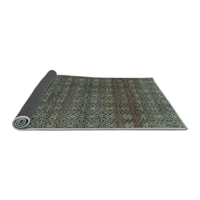 Sideview of Abstract Light Blue Modern Rug, abs4766lblu