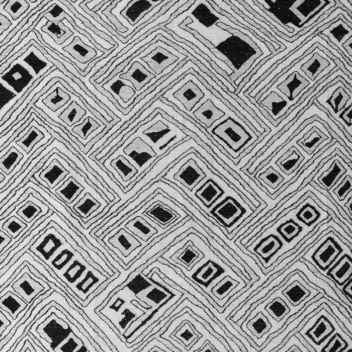 Machine Washable Solid Gray Modern Rug, wshabs4767gry