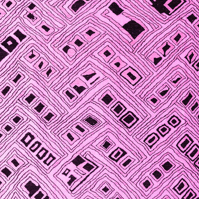 Machine Washable Solid Pink Modern Rug, wshabs4767pnk