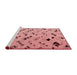 Modern Red Washable Rugs