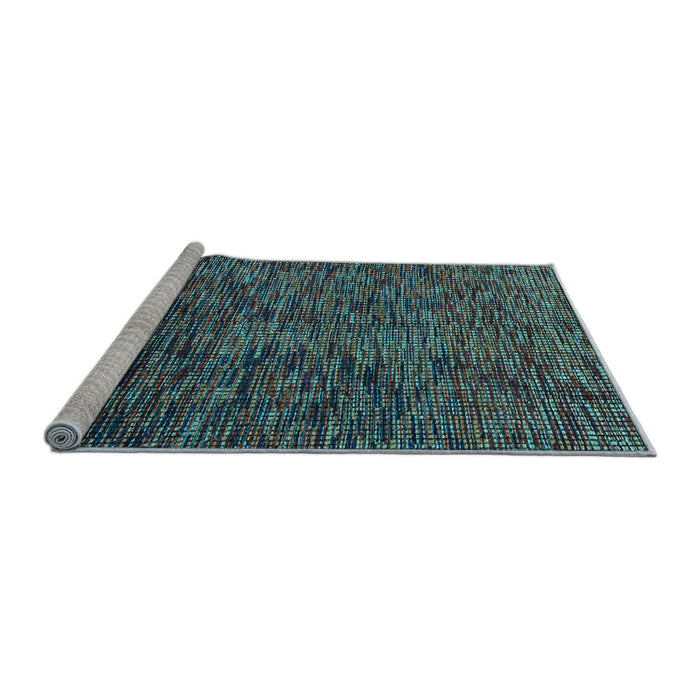 Sideview of Machine Washable Abstract Light Blue Modern Rug, wshabs4768lblu