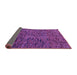 Sideview of Abstract Purple Modern Rug, abs4768pur