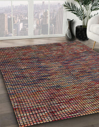 Abstract Red Modern Rug, abs4768