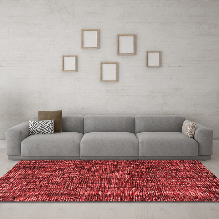 Modern Red Washable Rugs