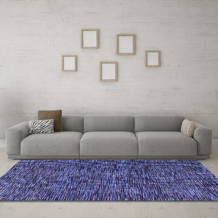 Machine Washable Abstract Blue Modern Rug in a Living Room, wshabs4768blu