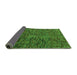 Sideview of Abstract Green Modern Rug, abs4768grn