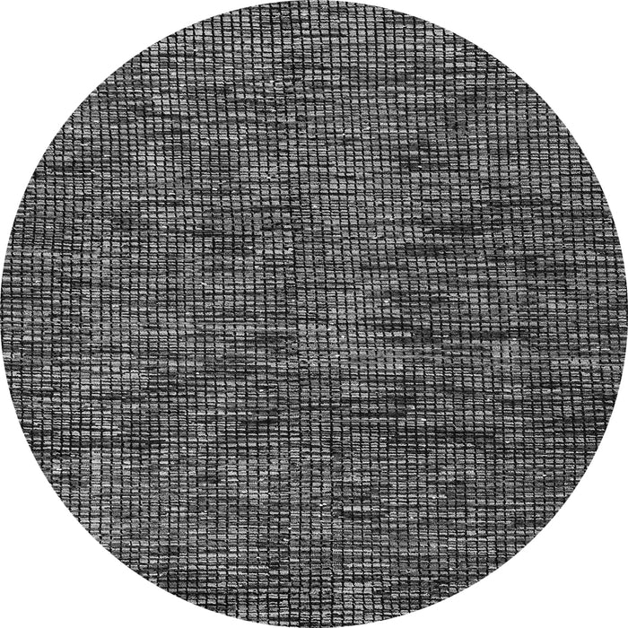 Round Machine Washable Abstract Gray Modern Rug, wshabs4768gry