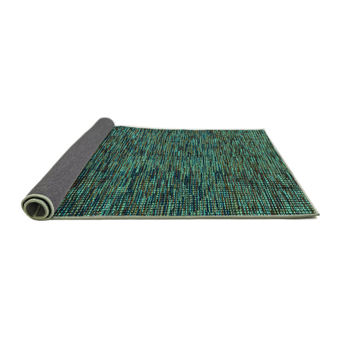Sideview of Abstract Turquoise Modern Rug, abs4768turq