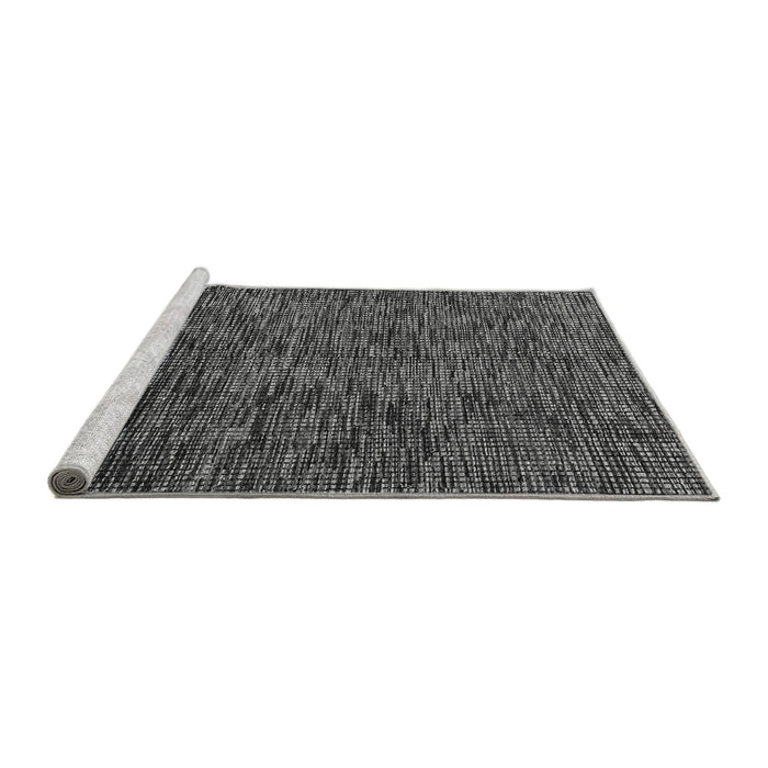Sideview of Machine Washable Abstract Gray Modern Rug, wshabs4768gry