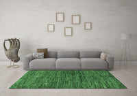 Machine Washable Oriental Emerald Green Modern Rug, wshabs4769emgrn