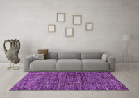 Machine Washable Oriental Purple Modern Rug, wshabs4769pur