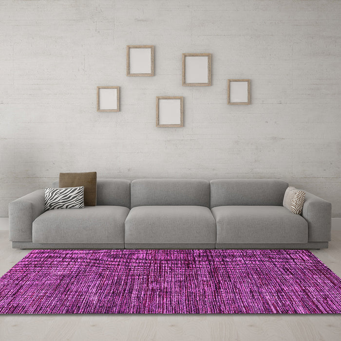 Machine Washable Oriental Pink Modern Rug in a Living Room, wshabs4769pnk