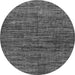 Round Oriental Gray Modern Rug, abs4769gry