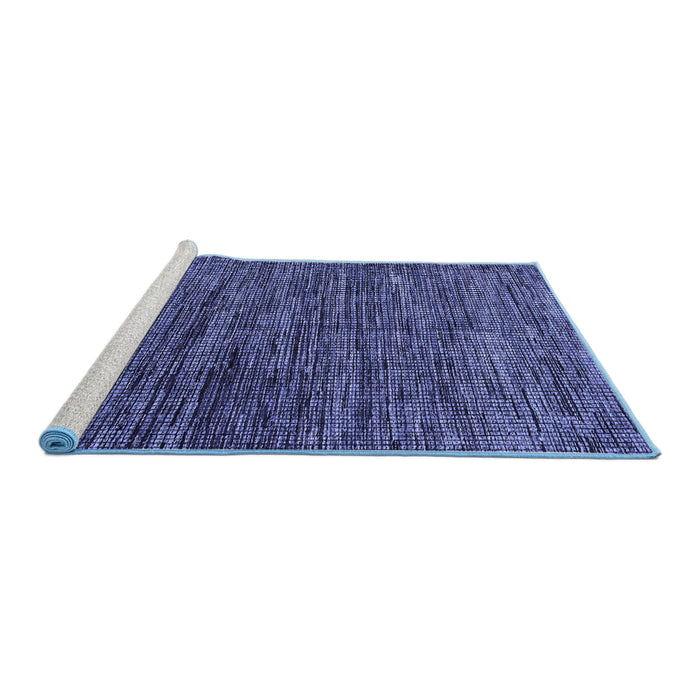Sideview of Machine Washable Oriental Blue Modern Rug, wshabs4769blu
