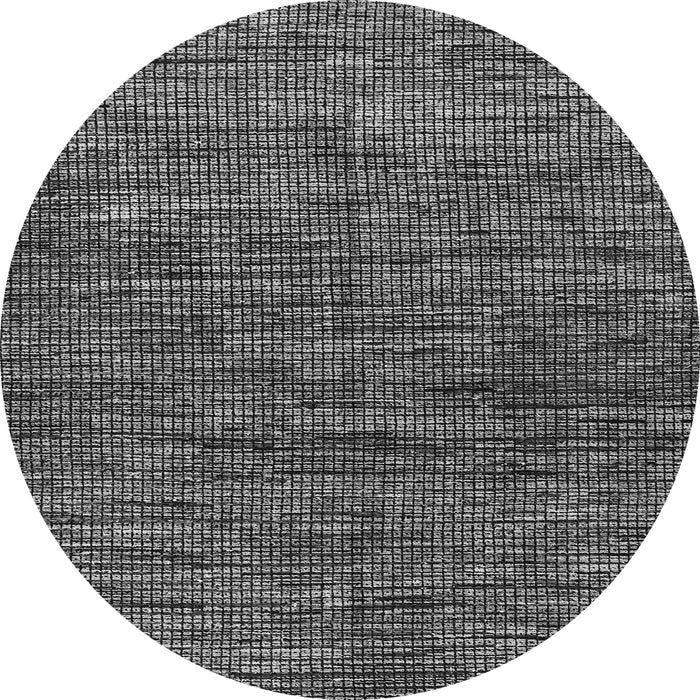 Round Machine Washable Oriental Gray Modern Rug, wshabs4769gry