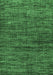 Machine Washable Oriental Emerald Green Modern Area Rugs, wshabs4769emgrn