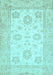 Oriental Light Blue Traditional Rug, abs476lblu