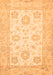 Machine Washable Oriental Orange Traditional Area Rugs, wshabs476org