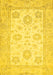 Oriental Yellow Traditional Rug, abs476yw