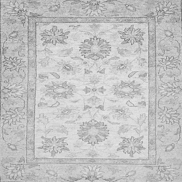 Square Oriental Gray Traditional Rug, abs476gry