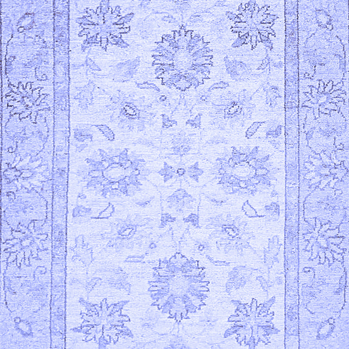 Machine Washable Oriental Blue Traditional Rug, wshabs476blu