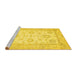 Sideview of Machine Washable Oriental Yellow Traditional Rug, wshabs476yw