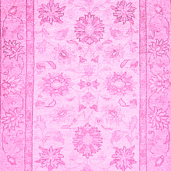 Machine Washable Oriental Pink Traditional Rug, wshabs476pnk