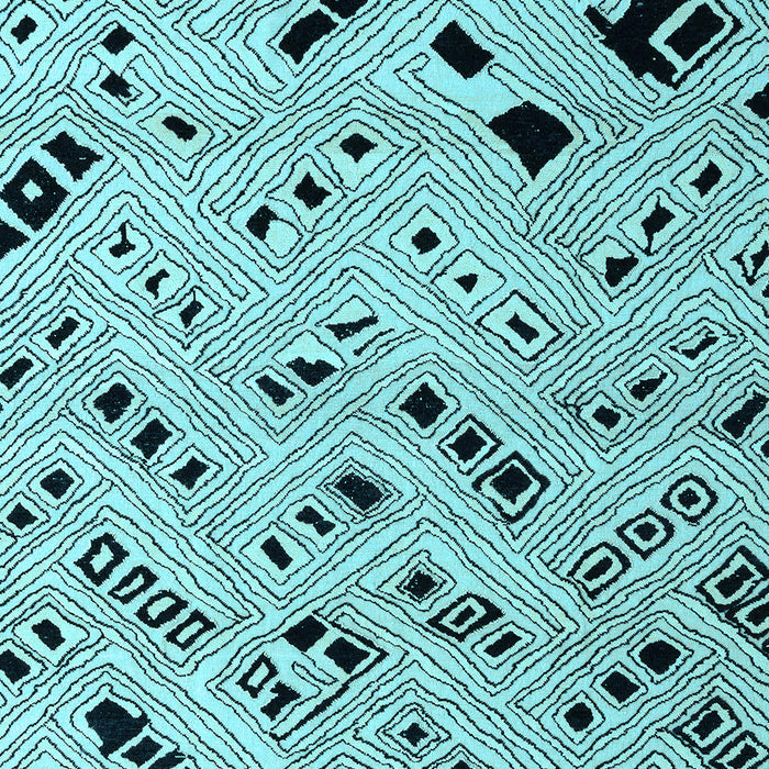 Oriental Light Blue Modern Rug, abs4770lblu