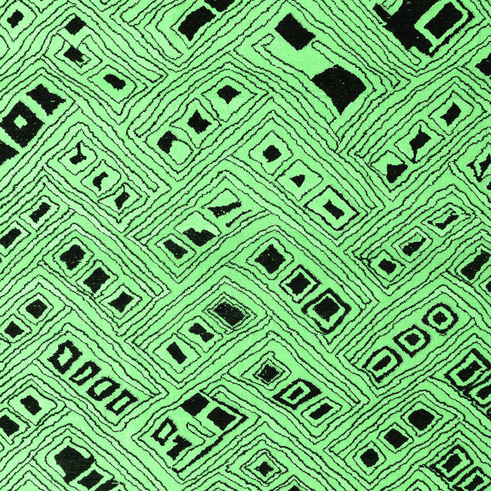 Machine Washable Oriental Emerald Green Modern Area Rugs, wshabs4770emgrn