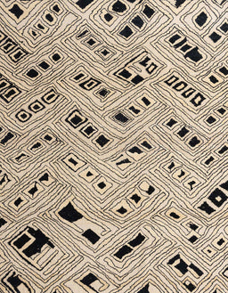 Abstract Deep Peach Orange Oriental Rug, abs4770