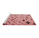 Modern Red Washable Rugs