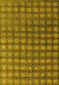 Oriental Yellow Modern Rug, abs4771yw