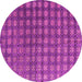 Round Oriental Pink Modern Rug, abs4771pnk