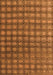 Machine Washable Oriental Orange Modern Area Rugs, wshabs4771org