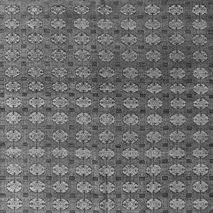 Square Machine Washable Oriental Gray Modern Rug, wshabs4771gry