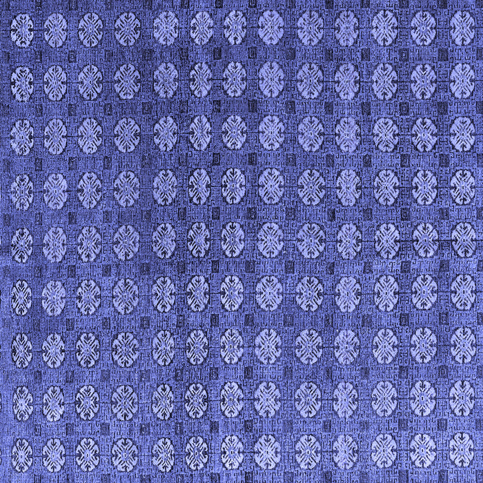 Square Machine Washable Oriental Blue Modern Rug, wshabs4771blu