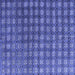 Square Machine Washable Oriental Blue Modern Rug, wshabs4771blu