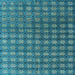 Square Oriental Light Blue Modern Rug, abs4771lblu