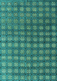 Oriental Turquoise Modern Rug, abs4771turq