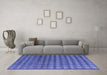 Machine Washable Oriental Blue Modern Rug in a Living Room, wshabs4771blu