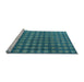 Sideview of Machine Washable Oriental Light Blue Modern Rug, wshabs4771lblu